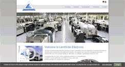 Desktop Screenshot of lemfoerder-electronic.com
