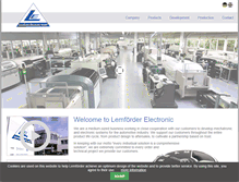 Tablet Screenshot of lemfoerder-electronic.com